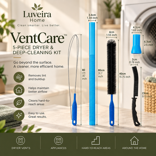 Luveira VentCare 5-Piece Dryer and Deep-Cleaning Kit